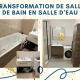 Delalande Plomberie -> transformation de salle de bain en salle d'eau