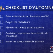 CHECKLIST D'AUTOMNE de Delalande Plomberie