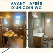 Avant / après : un coin WC totalement transformé