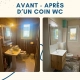 Avant / après : un coin WC totalement transformé
