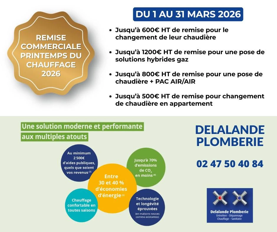 Remise commerciale PRINTEMPS DU CHAUFFAGE du 1er mars au 31 mars 2026 Remise commerciale PRINTEMPS DU CHAUFFAGE du 1er mars au 31 mars 2026