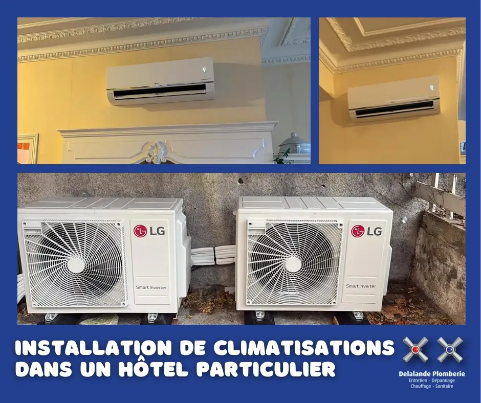 Installation de climatisations dans un hôtel particulier Installation de climatisations dans un hôtel particulier