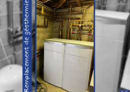 Remplacement de géothermie