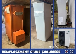 Remplacement d'une chaudière fioul par une pompe à chaleur